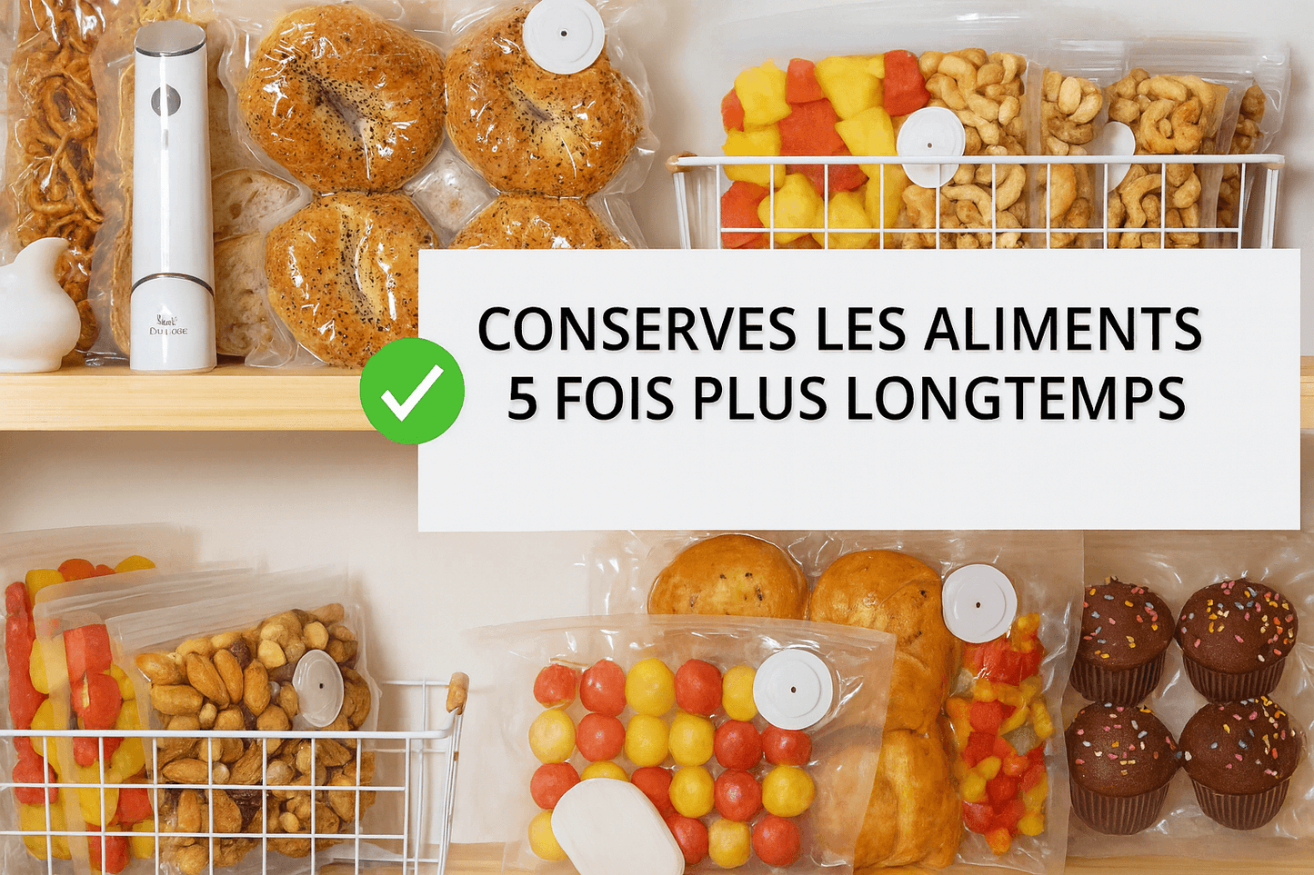 Seal'UpFresh™  – Appareil de mise sous vide compact
