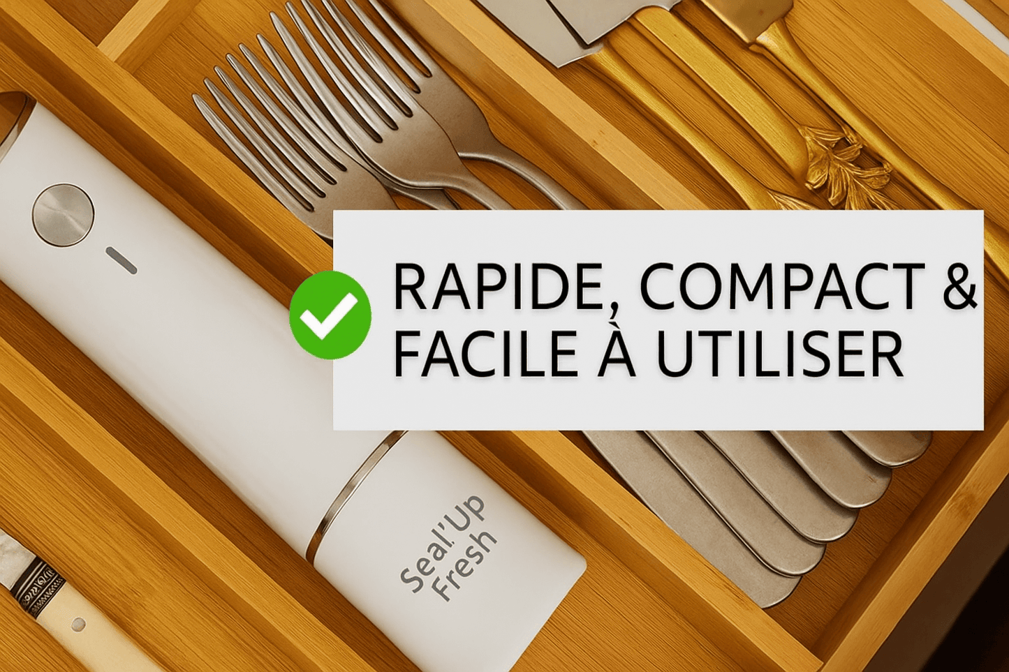 Seal'UpFresh™  – Appareil de mise sous vide compact